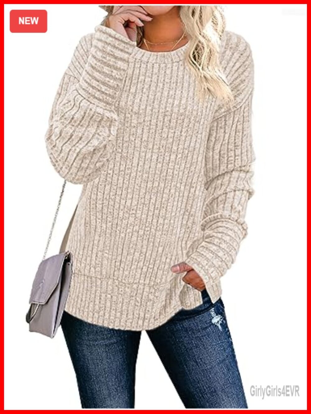 JomeDesign Women's Long Sleeve Crew Neck Tunic Sweater Lightweight Casual Top